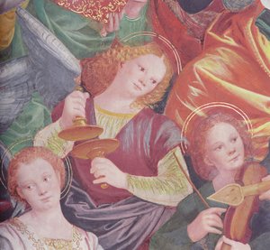 Il concerto degli angeli, 1534-36 (dettaglio) da Gaudenzio Ferrari